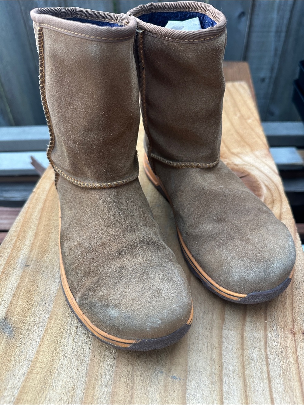 UGG Kids Brown Suede Classic Mid-Calf Boots